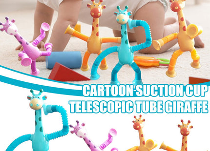 Giraffe Tubes Sensory Toys Novelty Spring Fidget Toy Stretch Tube Stress Relief Toy For Kid Birthday Gift Party Favors