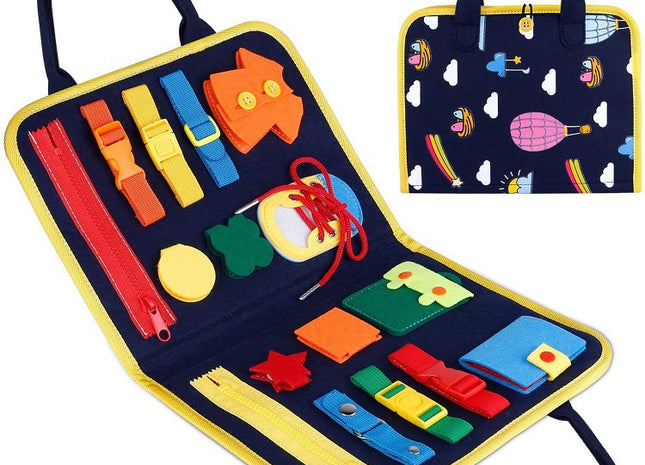 New Busy Book Children's Busy Board Dressing And Buttoning Learning Baby Early Education Preschool Sensory Learning Toy