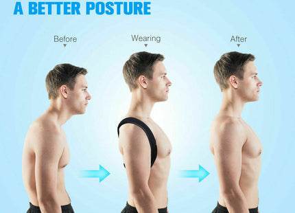 Posture Corrector Men Women Upper Back Pain Brace Clavicle Support Straightener