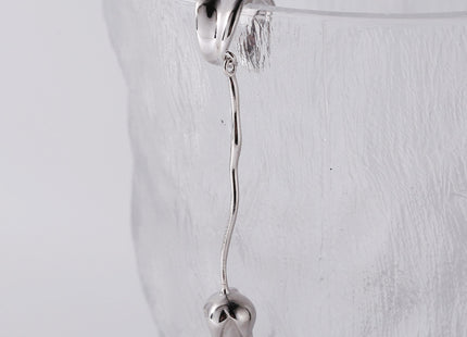 Rose Ear Clip S925 Sterling Silver Earrings Without Pierced Ears