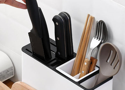 Tableware Storage Holders Kitchen Knife Plastic Storages Racks for Kitchen  Convenience Cabinet