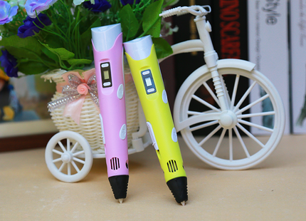 3D print pen 3D pen two generation graffiti 3D stereoscopic paintbrush children puzzle painting toys