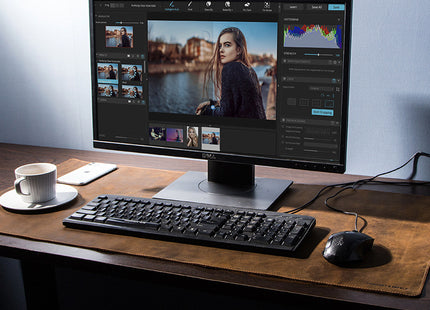 Extra large non-slip desktop computer desk leather pad