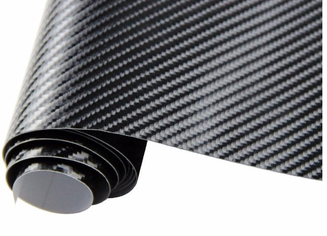 Car Styling Glossy Black 5D Carbon Fiber Vinyl film Car Wrap