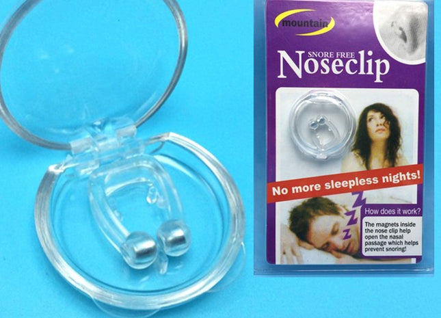 Silicone Magnetic Anti Snore Stop Snoring Nose Clip Sleep Tray Sleeping Aid Apnea Guard Night Device