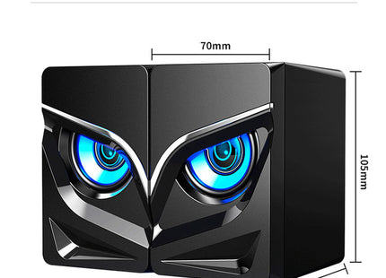 Desktop Computer Sound Bar Speakers Compact and Maneuverable LED Heavy Bass Speakers