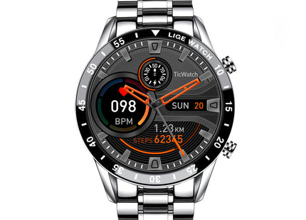 BW0189 Multifunctional Smart Watch, Bluetooth Call, Pedometer, Blood Pressure, Heart Rate, Waterproof Fitness Tracker, Stylish Stainless Steel Design