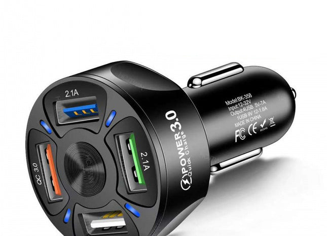 Fast Charge Car Charger One For Four Car Mobile Phone Charger Car Charger