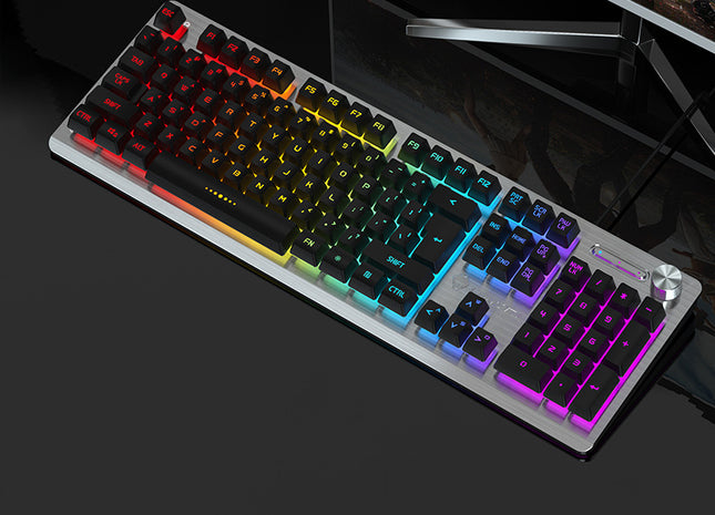 Wolftu Outer Code Spot Supports Usb Mixed Color Mechanical Axis Gaming Wired Keyboard