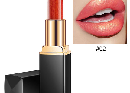 Shiny Metallic Lipstick Pearlescent Color Temperature Change Lipstick Gilt Lipstick