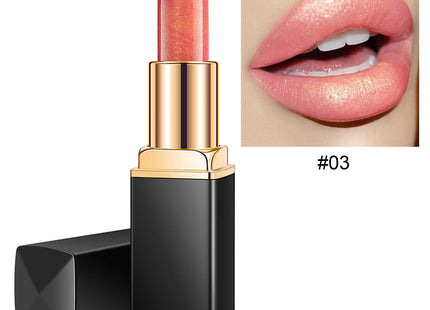 Shiny Metallic Lipstick Pearlescent Color Temperature Change Lipstick Gilt Lipstick