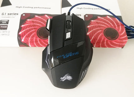 6/7 Button Wired Gaming Mouse, esports, Colorful Glowing USB Laptop, Desktop Computer, Office