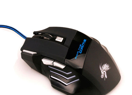 6/7 Button Wired Gaming Mouse, esports, Colorful Glowing USB Laptop, Desktop Computer, Office