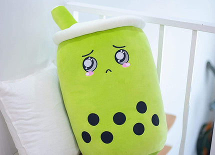 Cute Fruit Drink Plush Stuffed Soft Strawberry Milk Tea Plush Boba Tea Cup Toy Bubble Tea Pillow Cushion Kids Gift