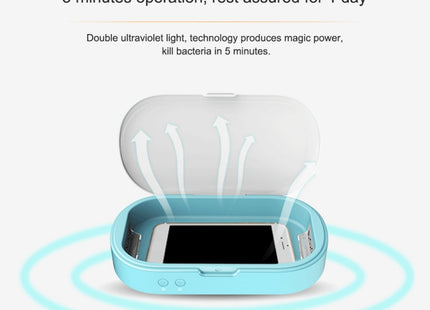 New 5V Double UV Phone Sterilizer Box Jewelry Phones Cleaner Personal Sanitizer Disinfection Box with Aromatherapy