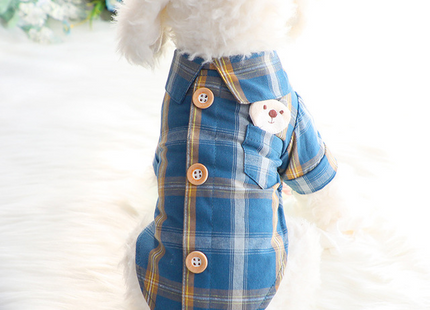 Pet Plaid Shirt, Cat And Dog Clothes, Pet Clothing For Small Dogs, Universal For All Seasons