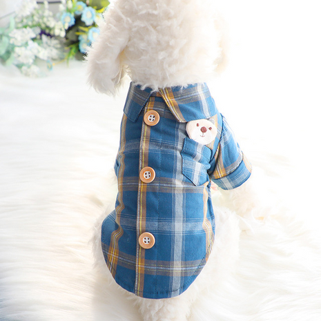 Pet Plaid Shirt, Cat And Dog Clothes, Pet Clothing For Small Dogs, Universal For All Seasons