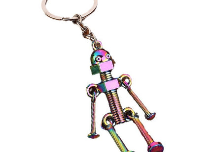 Robot Retro Handmade Diy Key Ring Pendant