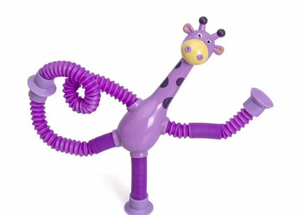 Giraffe Tubes Sensory Toys Novelty Spring Fidget Toy Stretch Tube Stress Relief Toy For Kid Birthday Gift Party Favors