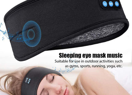 Wireless Bluetooth Sleeping Headphones Headband Thin Soft Elastic Comfortable Music Ear Phones Eye Mask For Side Sleeper Sports