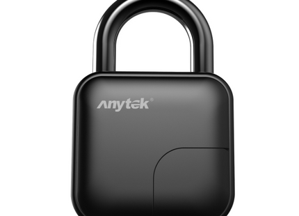 Smart Lock Waterproof L3 Fingerprint Padlock, Biometric Security Keyless Lock for Outdoor Use, Anytek Brand