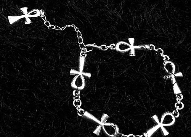 Vampire Religious Gothic Cross Bracelet