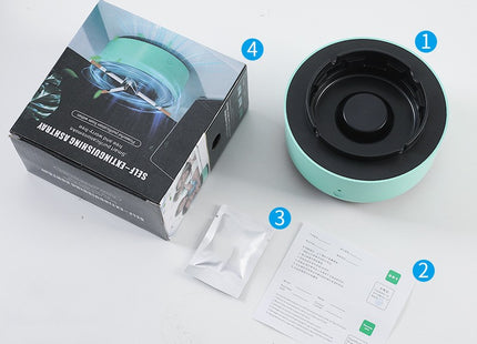 Smoke Removal Air Purification Ashtray Anion Purification Practical Automatic Purifier Ashtray Portable Gadgets For Car Ashtray