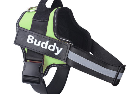 Personalized Dog Harness NO PULL Reflective Breathable Adjustable Pet Harness Vest For Small Large Dog Custom Patch Pet Supplies
