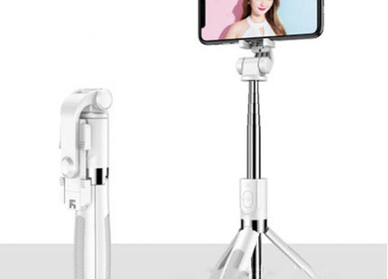 Compatible with Apple, Tripod Selfie Stick Mobile Universal Live Triangle Bracket One Bluetooth Selfie Artifact