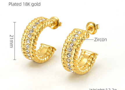 Women's Fashionable Stainless Steel Earrings