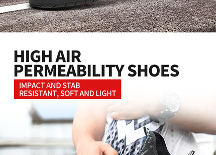 Stylish And Lightweight Safety Protection Anti-smashing And Anti-penetration Non-slip Wear-resistant Work Shoes Men