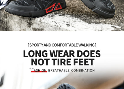 Stylish And Lightweight Safety Protection Anti-smashing And Anti-penetration Non-slip Wear-resistant Work Shoes Men