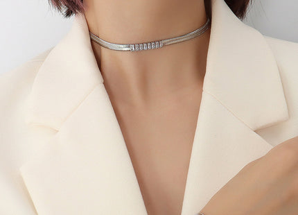 Zirconium Diamond Titanium Steel Necklace Bracelet