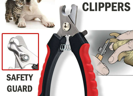 Dog Nail Clippers Nail Trimmer With Safety Guard Razor  Pet Grooming