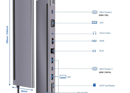 Hub laptop expansion dock