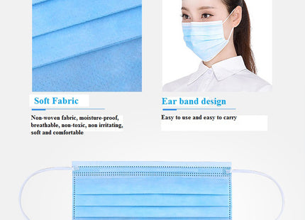 Professional Medical Mask Disposable 3-Ply Face Mask Antiviral Medical-Surgical Mask