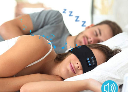 Wireless Bluetooth Sleeping Headphones Headband Thin Soft Elastic Comfortable Music Ear Phones Eye Mask For Side Sleeper Sports