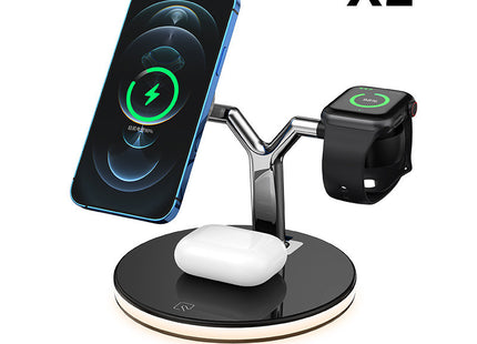 Compatible with Apple, 3 In 1 Magnetic Wireless Charger 15W Fast Charging Station For Magsafe Chargers