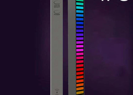 New Car Sound Control Light RGB Voice-Activated Music Rhythm Ambient Light With 32 LED 18 Colors Car Home Decoration Lamp