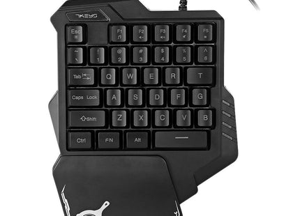 One-Handed Mechanical Gaming Keyboard RGB Backlit Portable Mini Gaming Keypad Game Controller