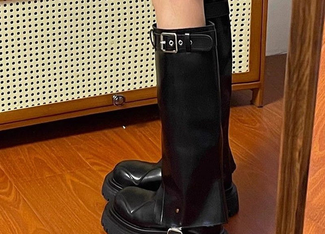 Thick Bottom Increased Thin Length Stretch Boots