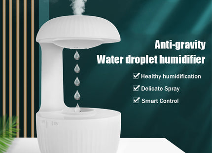 Anti-gravity Air Humidifier Mute Countercurrent Humidifier Levitating Water Drops Cool Mist Maker Fogger Relieve Fatigue