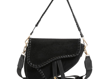 Women's Fashion Vintage Weave Saddle Bag