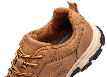 Leather Waterproof Men's Deodorant Casual Middle-aged And Elderly Running Plus Size Board Shoes