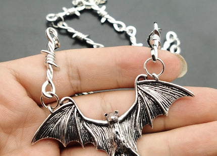 Handmade DIY Accessories Creative Horror Bat Necklace Pendant Ornament