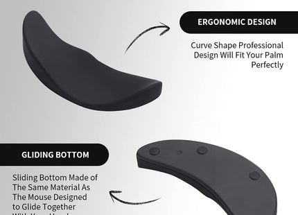 Ergonomic Silicon Gel Mouse Pad with Non-Slip Streamline Wrist Rest Support for Office, Gaming, and PC Accessories