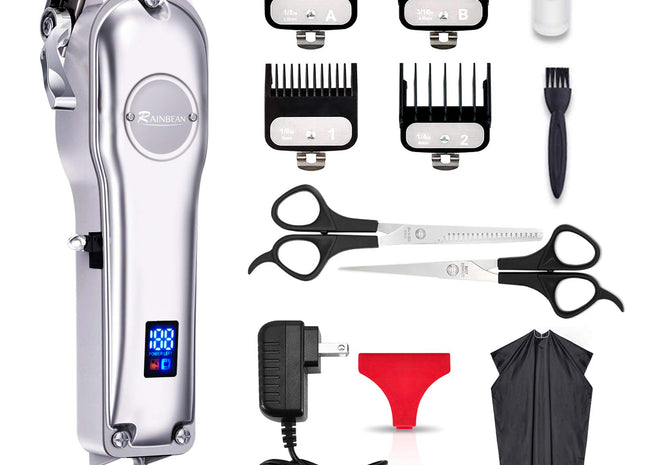 Men Hair Trimmer 3 in 1 IPX7 Waterproof Beard Trimmer Grooming Kit Cordless Hair Clipper for Women & Children LED Display USB Rechargeable Amazon Banned