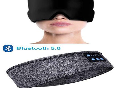 Wireless Bluetooth Sleeping Headphones Headband Thin Soft Elastic Comfortable Music Ear Phones Eye Mask For Side Sleeper Sports