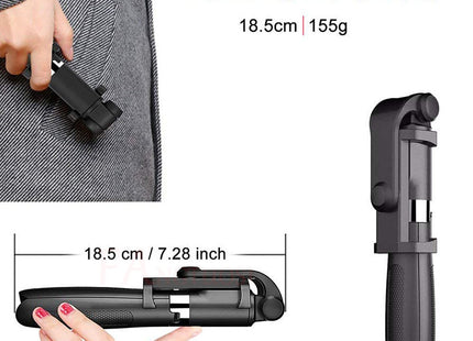 Compatible with Apple, Tripod Selfie Stick Mobile Universal Live Triangle Bracket One Bluetooth Selfie Artifact