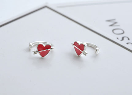 Rose Ear Clip S925 Sterling Silver Earrings Without Pierced Ears